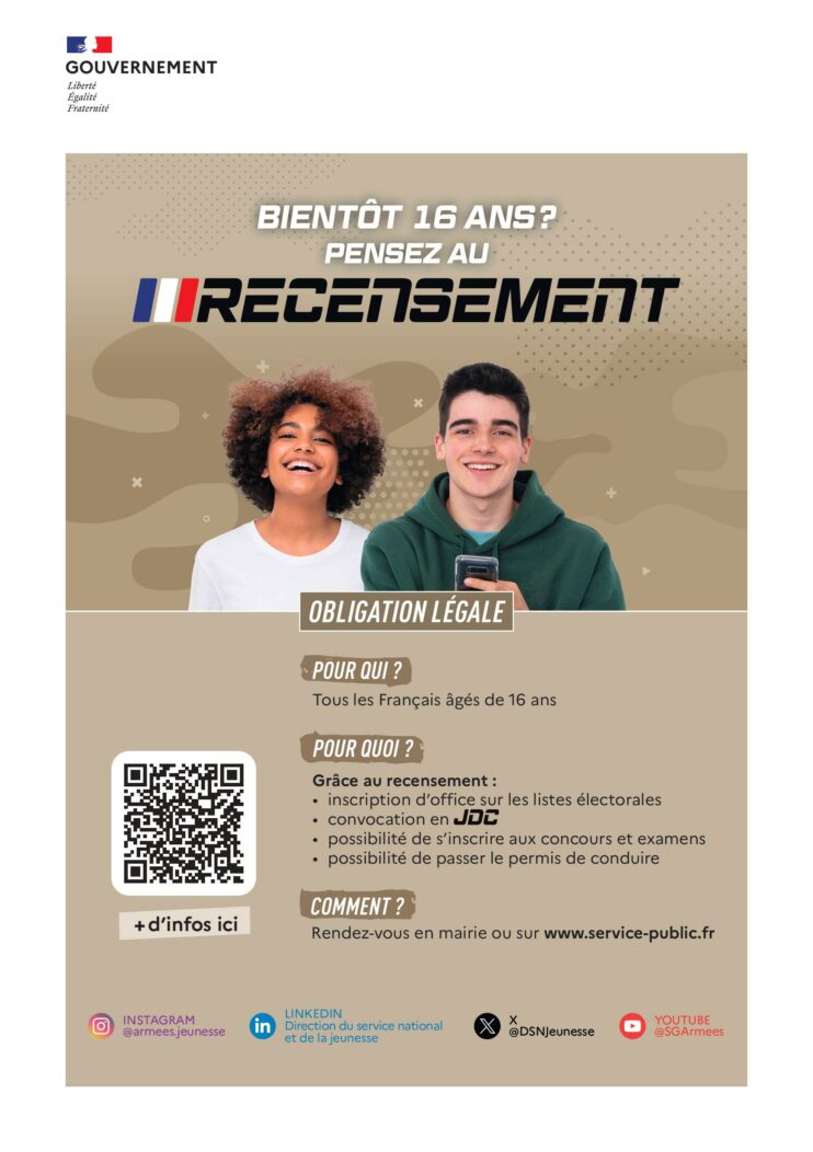 Pensez au recensement