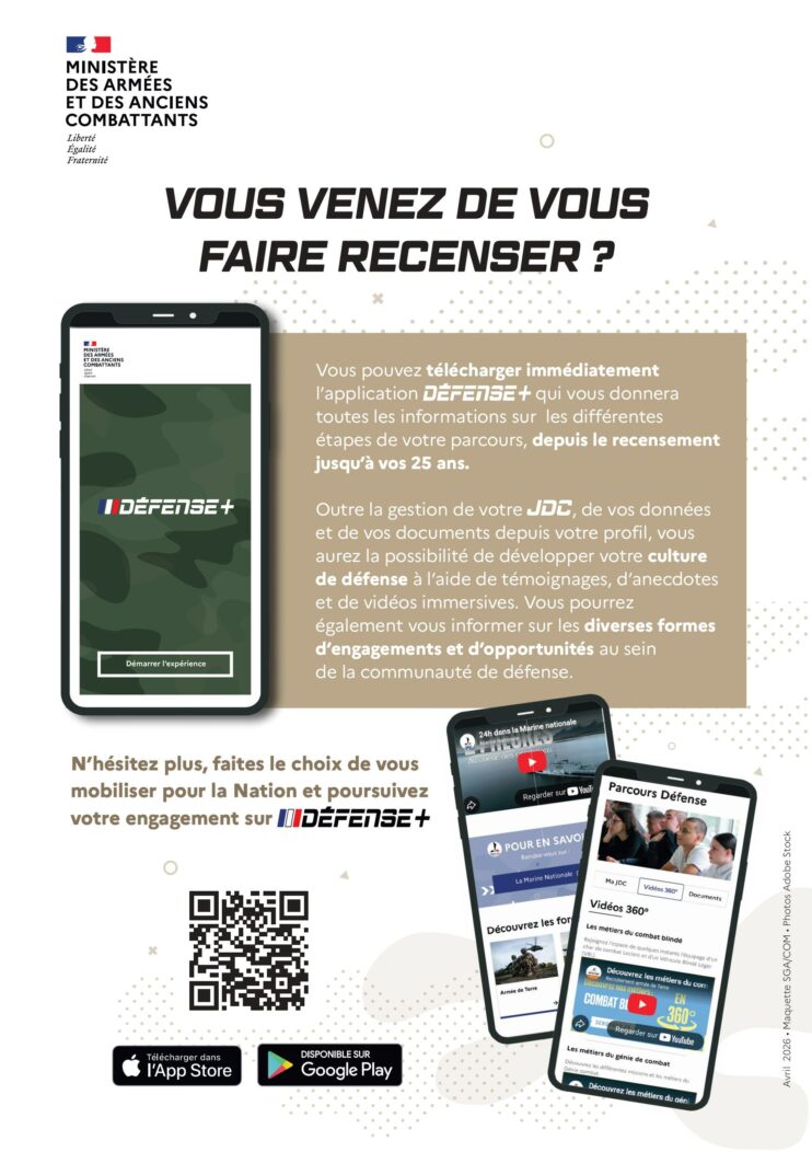 Vous venez de vous faire recenser
